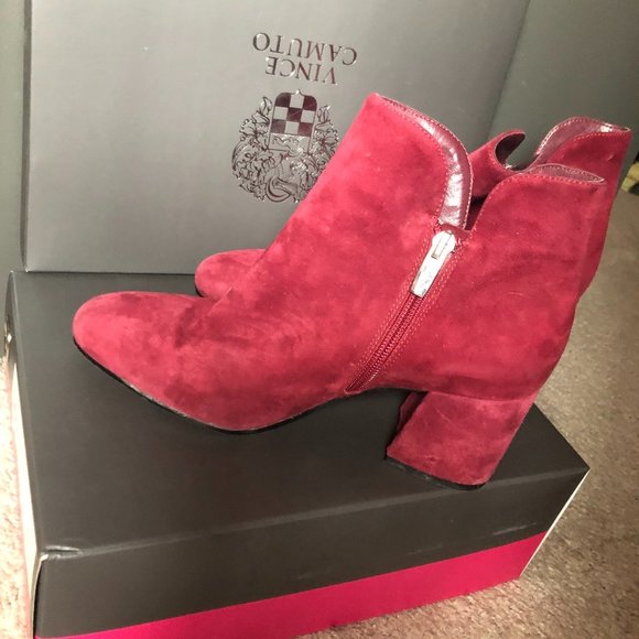 Vince Camuto Shoes - Vince Camuto "Kassie" Suede Ankle Boots in Samba